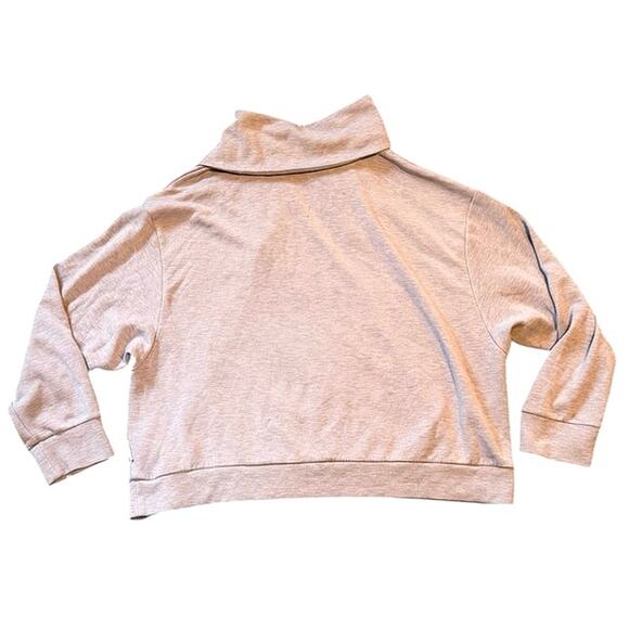 VARLEY Yates Half-Zip Collared Pullover Sweater in Taupe Marl EUC Plus Size 3X - Picture 5 of 11